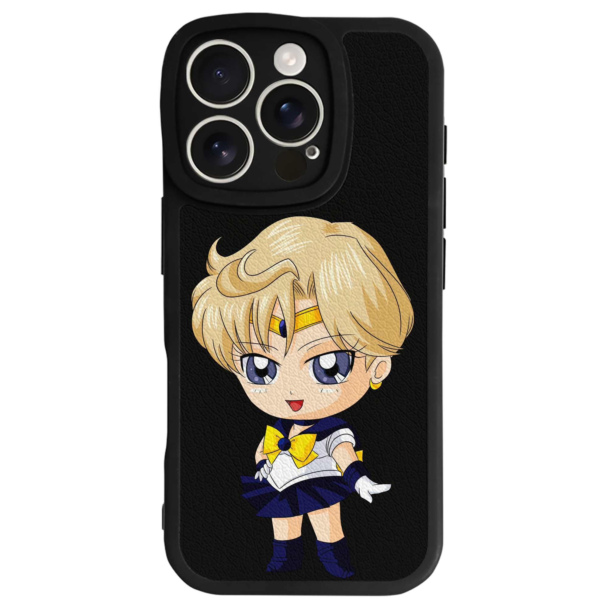 （画像用） 美少女戦士セーラームーン 天王はるか Sailor Moon Tenoh Haruka 【iPhone 16シリーズ対応】シリコンスマホケース（レザー調） 材質：シリコン